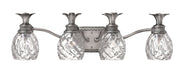 Plantation 4-Light Bath Vanity Light in Polished Antique Nickel