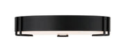 Noga 16" Flush Mount in Matte Black