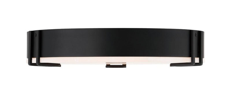 Noga 16" Flush Mount in Matte Black