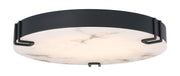 Noga 22" Flush Mount in Matte Black