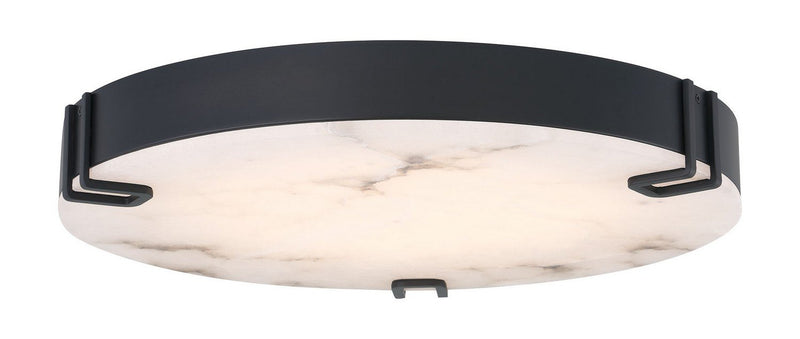 Noga 22" Flush Mount in Matte Black