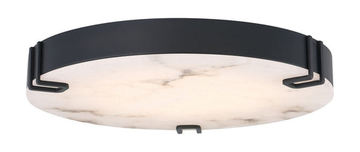 Noga 22" Flush Mount in Matte Black