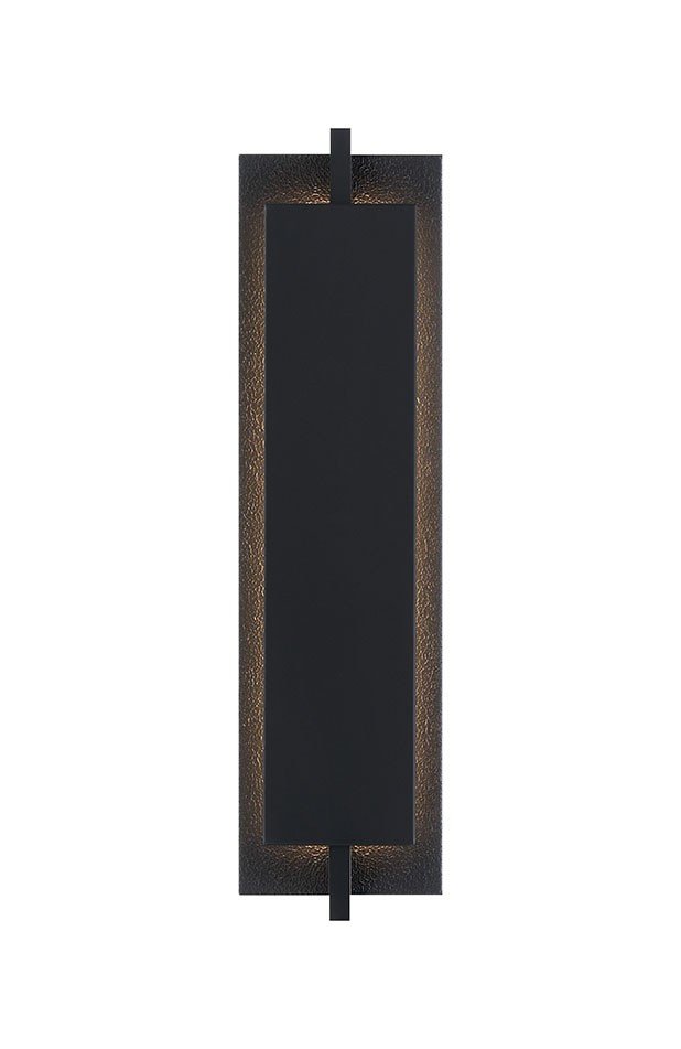 Tribek 21" Outdoor Wall Light in Matte Black