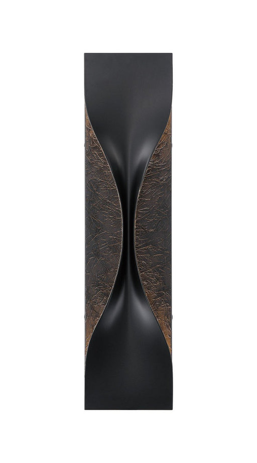 Shayla 24" Outdoor Wall Light in Sysal Gold Black Mix