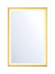 Artell 36" x 24" LED Vanity Mirror in Brushed Gold