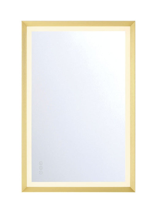 Artell 36" x 24" LED Vanity Mirror in Brushed Gold