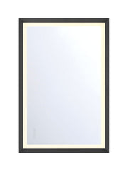 Artell 36" x 24" LED Vanity Mirror in Brushed Black