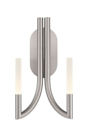 Olette 2-Light 17" Wall Sconce in Brushed Nickel