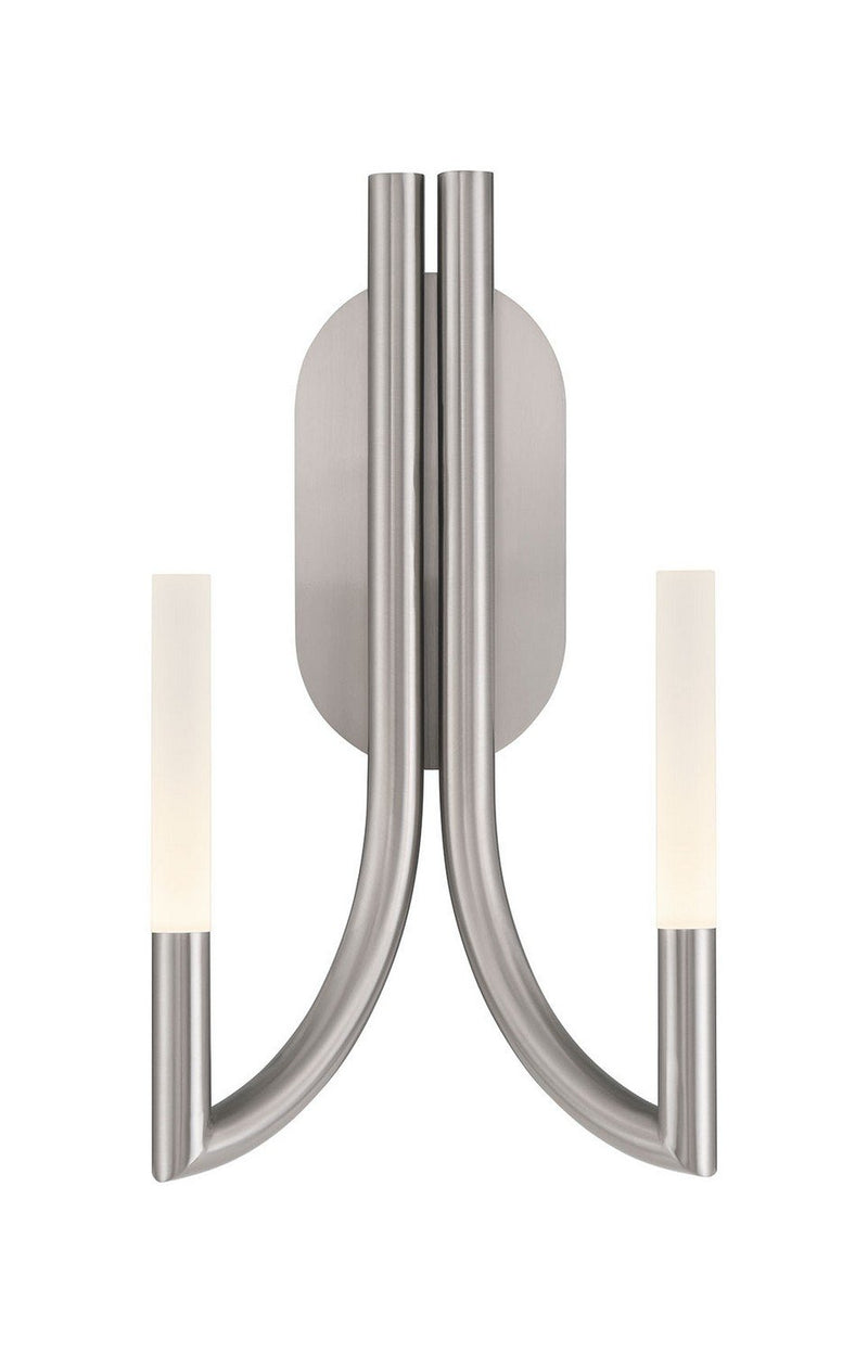 Olette 2-Light 17" Wall Sconce in Brushed Nickel