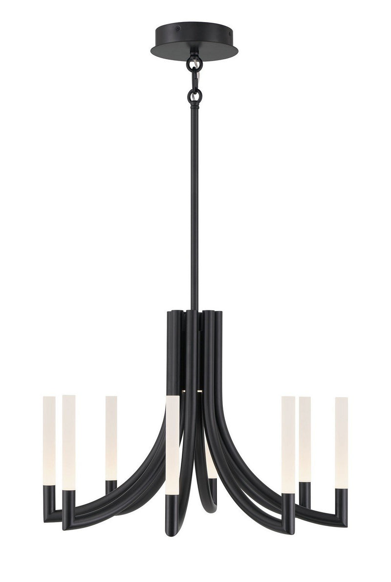 Olette 8-Light 24" Chandelier in Matte Black