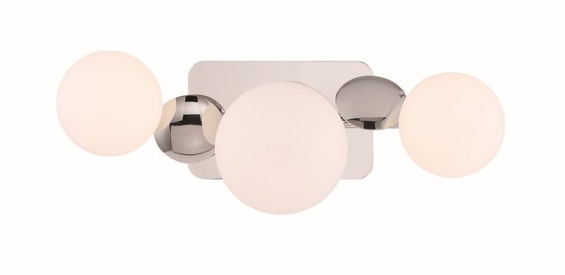 Vine 3-Light 20" LED Vanity Light in Polished Nickel
