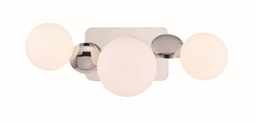 Vine 3-Light 20" LED Vanity Light in Polished Nickel