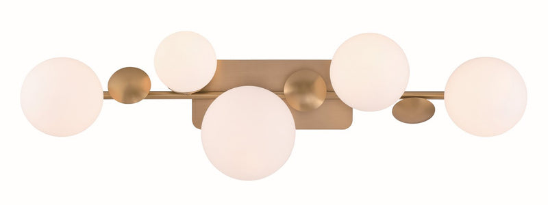 Vine 5-Light 36" LED Vanity Light in Gold