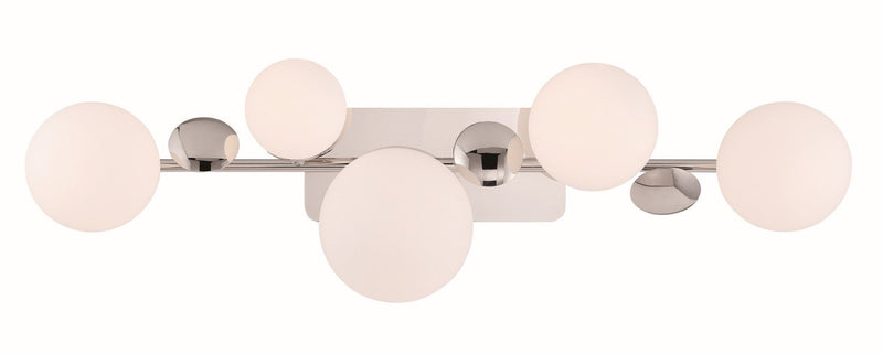 Vine 5-Light 36" LED Vanity Light in Polished Nickel