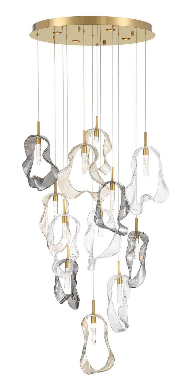 Norah 16-Light 24" Cluster Pendant in Gold