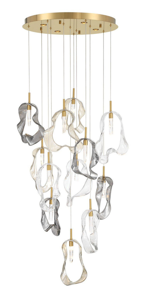 Norah 16-Light 24" Cluster Pendant in Gold