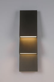 Nanton 2-Light 19" Outdoor Wall Light in Sand Bronze