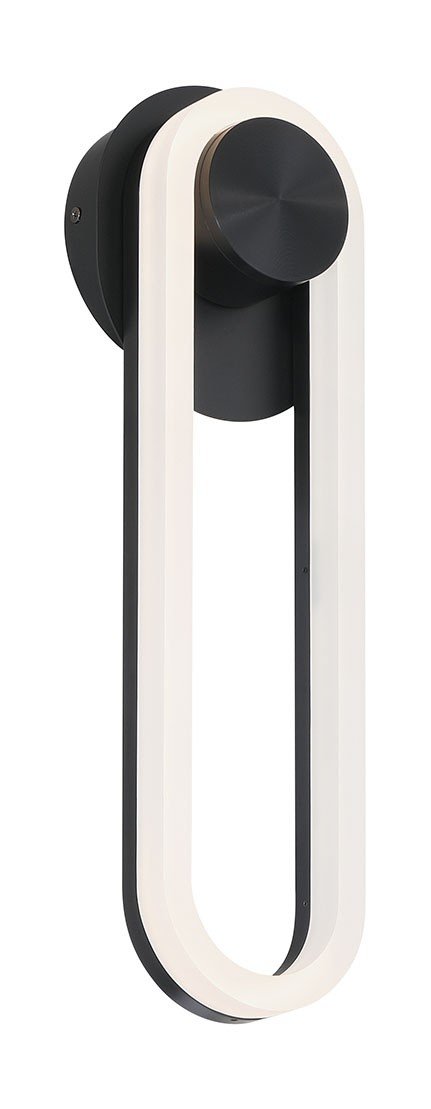 Swing 18" Outdoor Wall Light in Matte Black