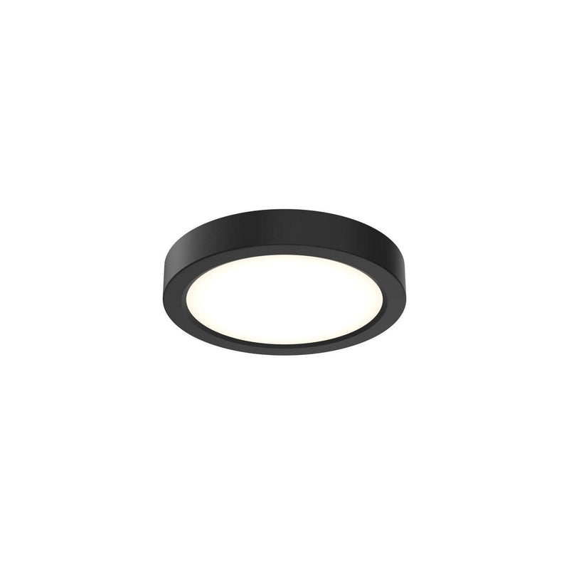 Delta 6" Round Multi-Voltage LED Flush Mount in Black