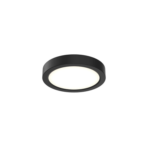 Delta 6" Round Multi-Voltage LED Flush Mount in Black