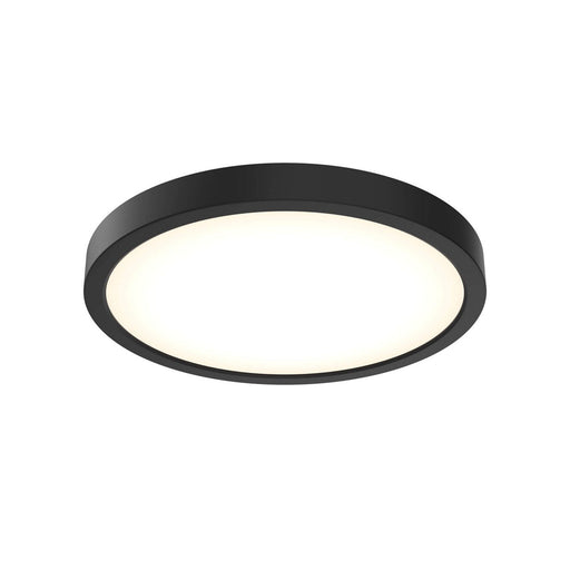 Delta 10" Round Multi-Voltage LED Flush Mount in Black