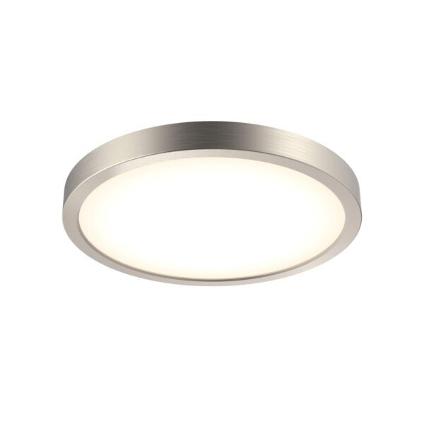 Delta 10" Round Multi-Voltage LED Flush Mount in White