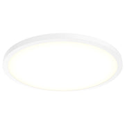 Delta 24" Round Multi-Voltage LED Flush Mount in White