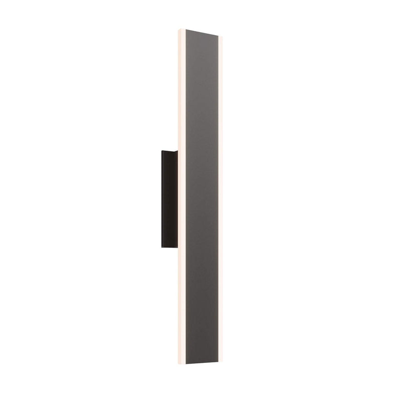 Gemini 24" Linear Outdoor Wall Sconce in Black