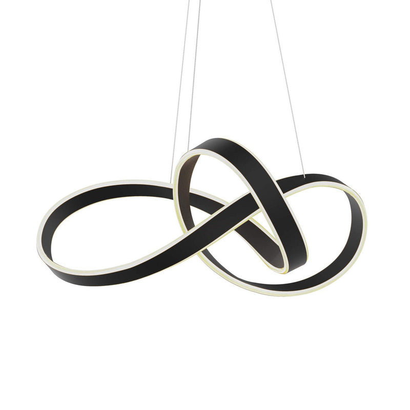 Twirl 24" LED Pendant in Black