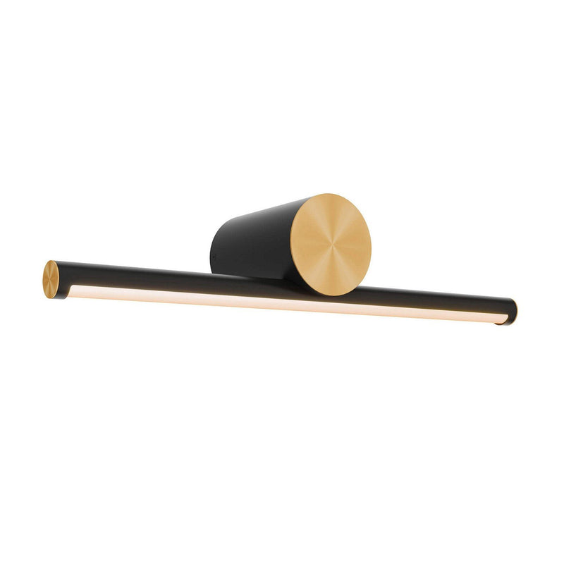 Balance 24" Vanity Light in Black / Gold