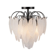 Alessia 4-Light Semi-Flush Mount in Black