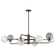 Oberon 8-Light Chandelier in Black Oxide