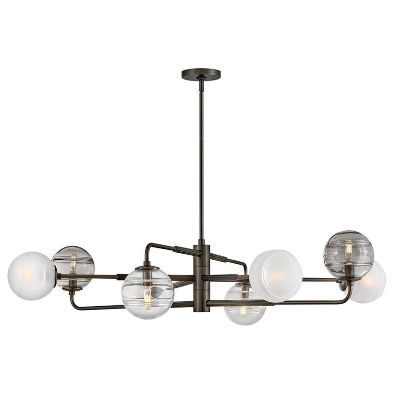Oberon 8-Light Chandelier in Black Oxide