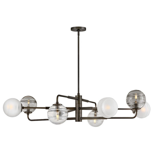 Oberon 8-Light Chandelier in Black Oxide