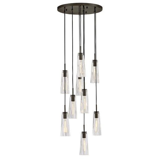 Cosette 9-Light Cluster Pendant in Black Oxide