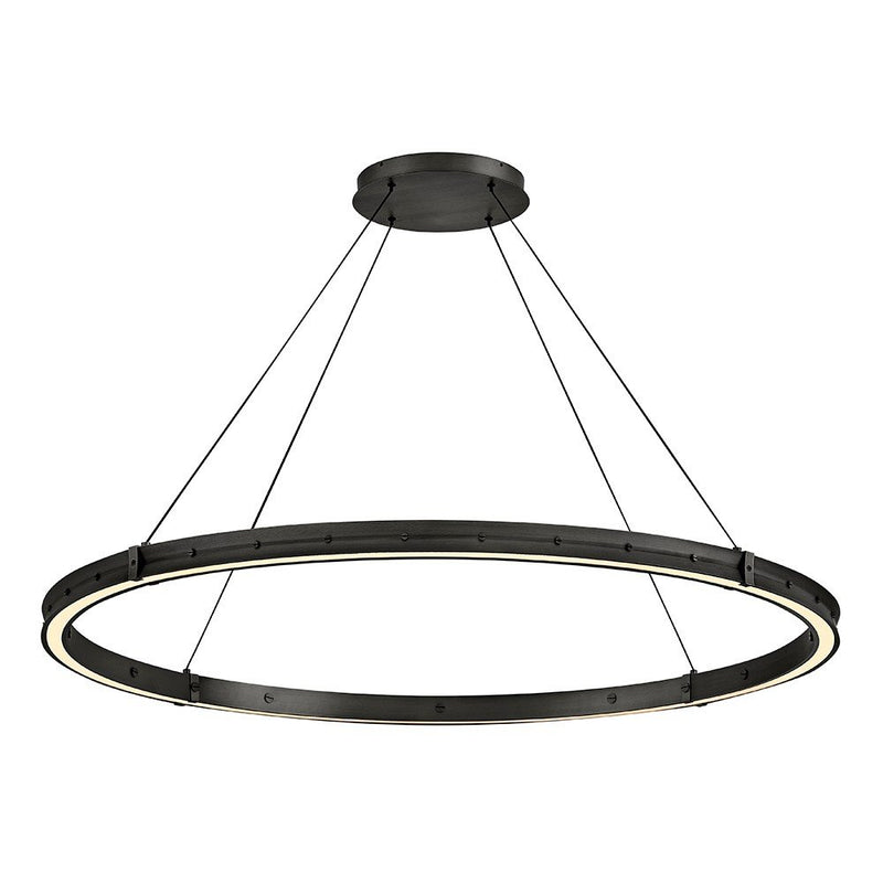 Althea 53" LED Ring Pendant in Satin Black