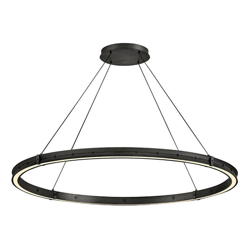 Althea 53" LED Ring Pendant in Satin Black