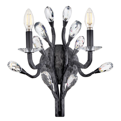 Eve 2-Light Wall Sconce in Brushed Graphite