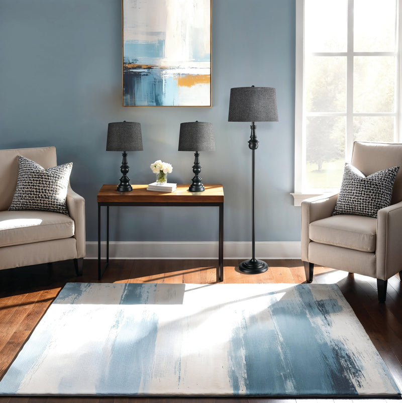 Chandler Floor and Table Lamp Set in Dark Bronze