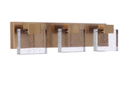 Alamere 3 Light 20.88" LED Vanity in Satin Brass