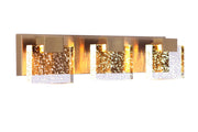 Alamere 3 Light 20.88" LED Vanity in Satin Brass