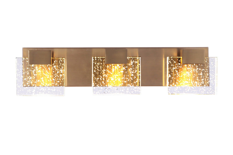 Alamere 3 Light 20.88" LED Vanity in Satin Brass