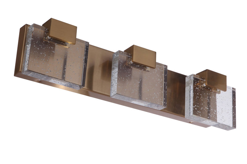Alamere 3 Light 20.88" LED Vanity in Satin Brass