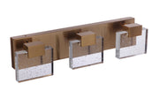 Alamere 3 Light 20.88" LED Vanity in Satin Brass