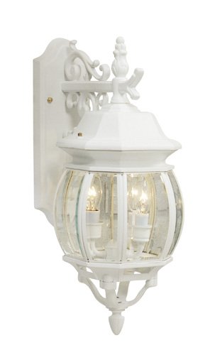 Classico 19.5" 3-Light Outdoor Wall Lantern in White