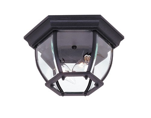 Classico 2-Light Flush Mount in Black