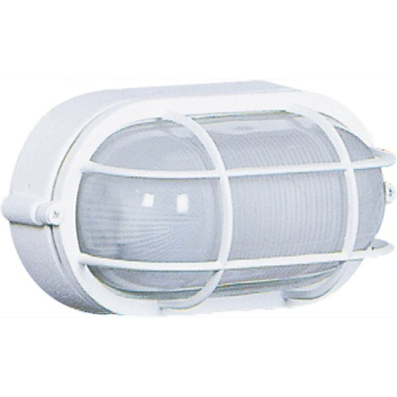 Marine Small Oval Outdoor Wall Sconce in White