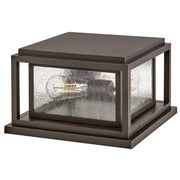 Republic 2-Light Outdoor Pier Mount Light in Oil Rubbed Bronze
