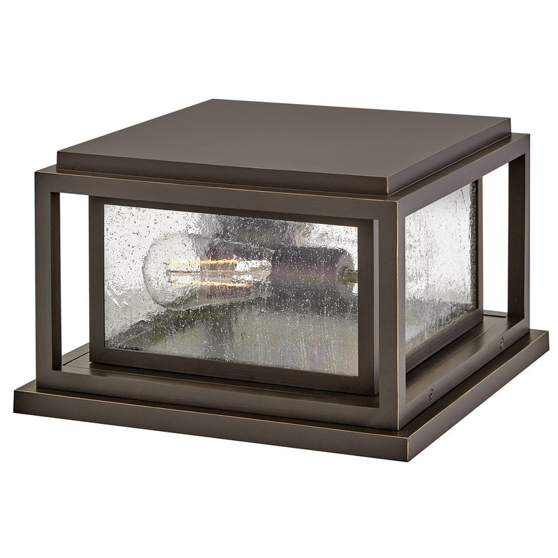 Republic 2-Light Outdoor Pier Mount Light in Oil Rubbed Bronze