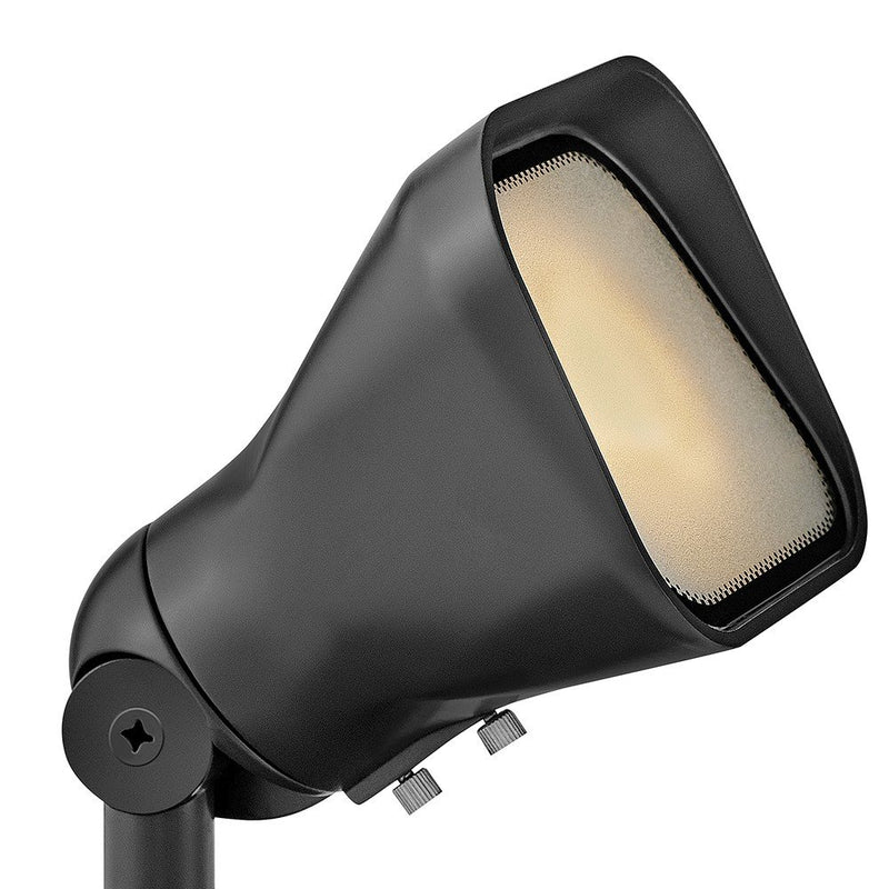 Hardy Island Accent Flood Light in Brass Satin Black